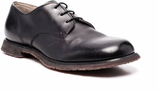 Premiata Leren derby veterschoenen Zwart