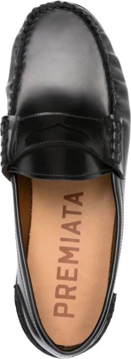 Premiata Leren loafers Zwart