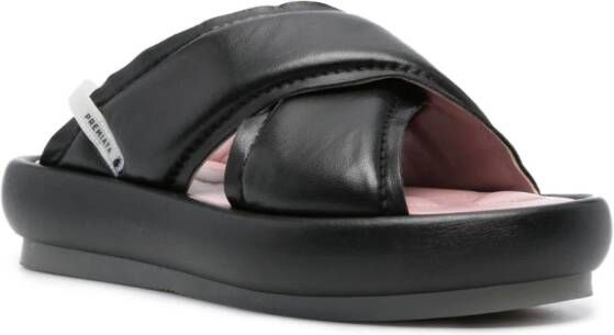 Premiata Leren slippers Zwart