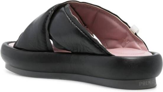 Premiata Leren slippers Zwart