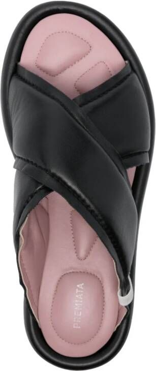 Premiata Leren slippers Zwart