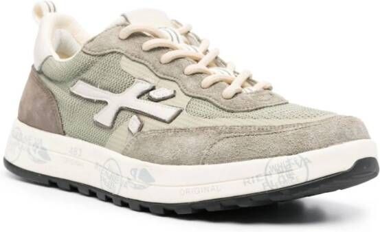 Premiata Low top sneakers met logo-applicatie Groen