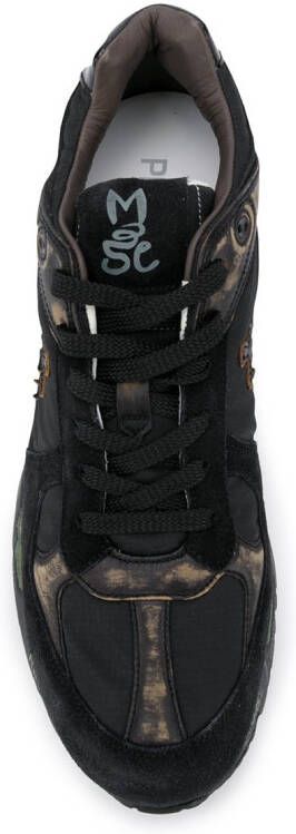 Premiata Mase sneakers met gerafeld effect Zwart