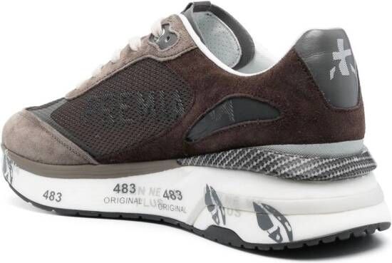 Premiata Moe Run sneakers met logoprint Bruin