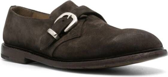 Premiata Mono Fibbia suède gespschoenen Bruin