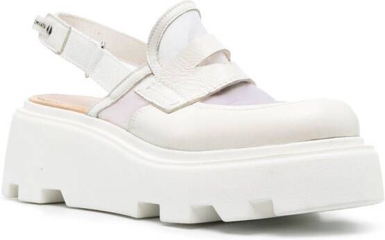Premiata Oxford schoenen met klittenband Wit