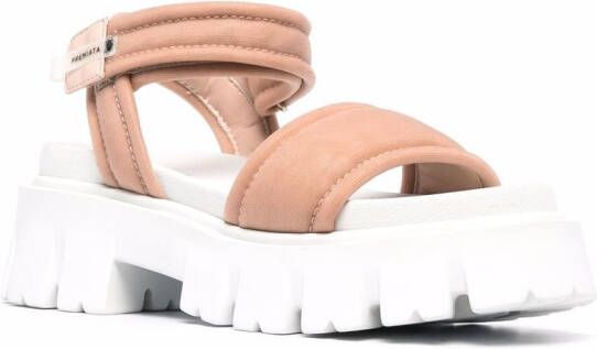 Premiata Sandalen met klittenband Beige