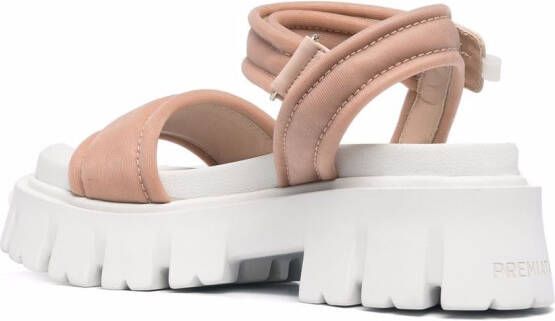 Premiata Sandalen met klittenband Beige