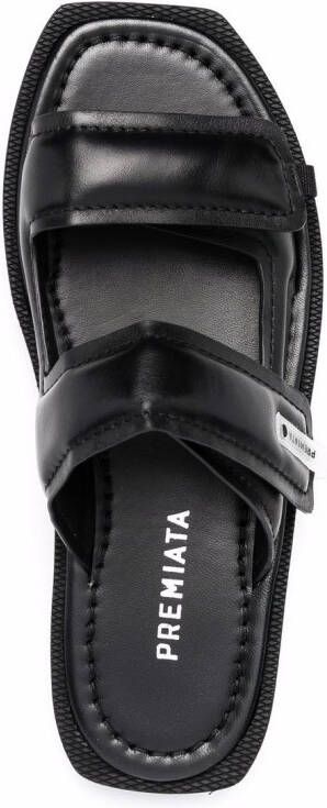 Premiata Sandalen met logopatch Zwart