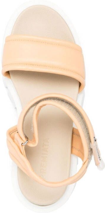 Premiata Sandalen met plateauzool Beige