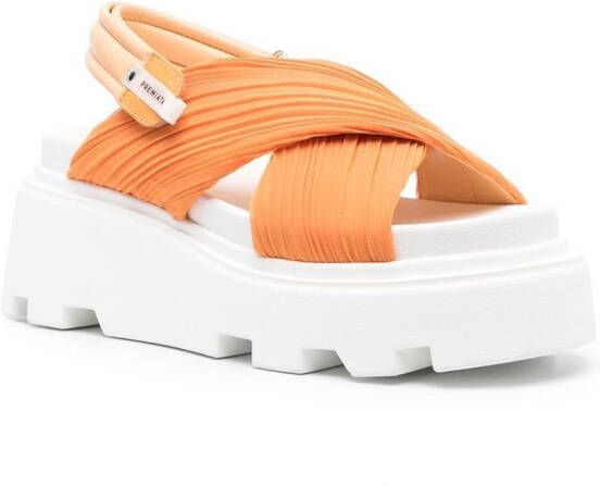 Premiata Sandalen met klittenband Oranje