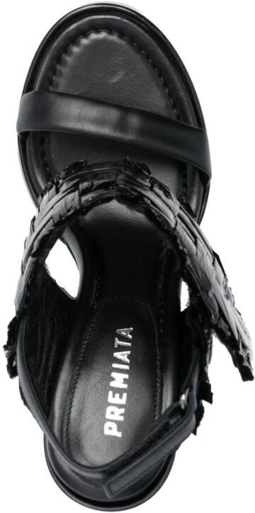 Premiata Slingback sandalen met plateauzool Zwart