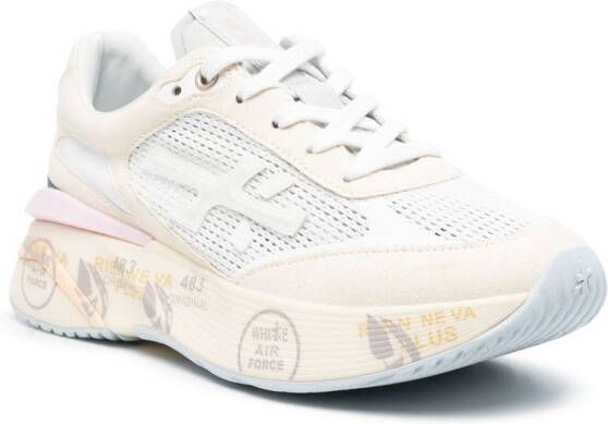 Premiata Sneakers met logopatch Beige