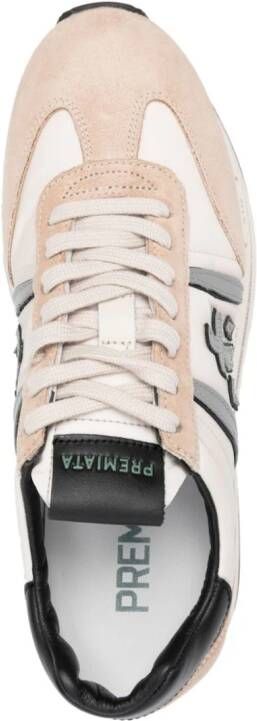 Premiata Beth 6500 sneakers met logopatch Beige