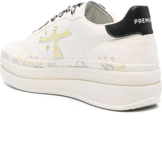Premiata Sneakers met logoprint Beige