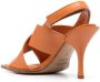 Premiata Stiletto sandalen met gekruiste bandjes Oranje - Thumbnail 3