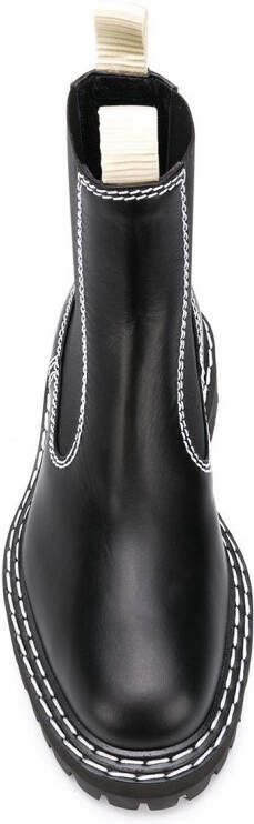 Proenza Schouler Chelsea laarzen met contrasterend stiksel 999