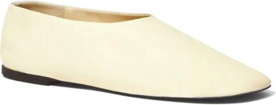 Proenza Schouler Glove leren slippers Beige