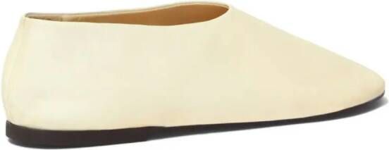 Proenza Schouler Glove leren slippers Beige