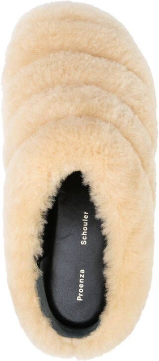 Proenza Schouler Lammy slippers Beige