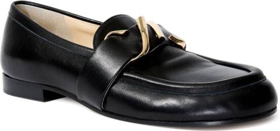 Proenza Schouler Loafers met monogramplakkaat Zwart