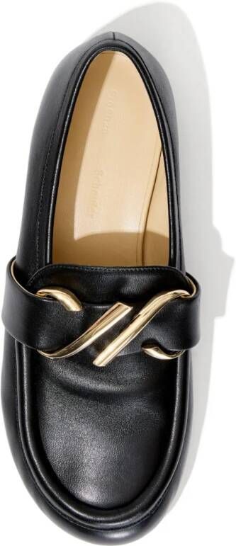 Proenza Schouler Loafers met monogramplakkaat Zwart