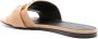 Proenza Schouler Leren slippers met monogram Beige - Thumbnail 3