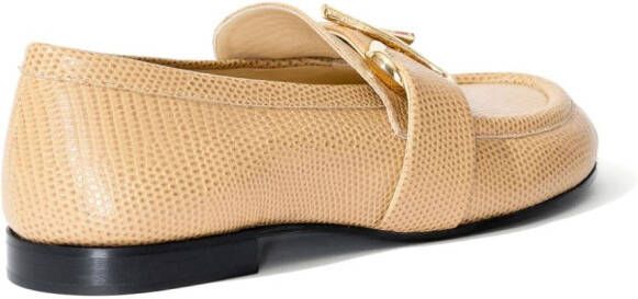 Proenza Schouler Loafers met monogram-plakkaat Beige