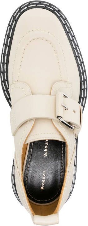 Proenza Schouler Oxford schoenen met gespen Wit