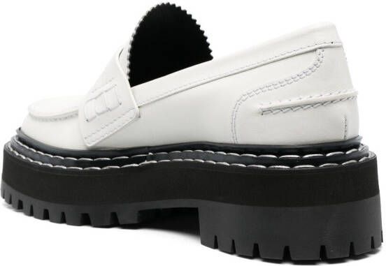 Proenza Schouler Loafers met plateauzool Wit