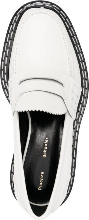Proenza Schouler Loafers met plateauzool Wit