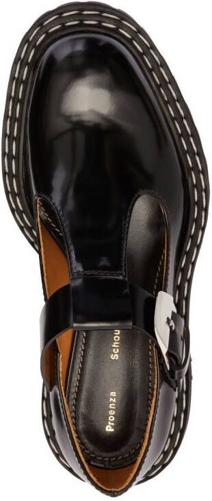 Proenza Schouler Mary Jane pumps van lakleer Zwart