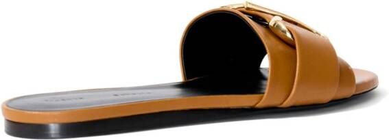 Proenza Schouler Monogram Slide sandalen Bruin