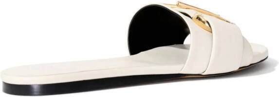 Proenza Schouler Monogram Slide sandalen Wit