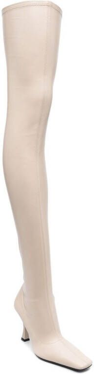 Proenza Schouler Overknee laarzen Beige