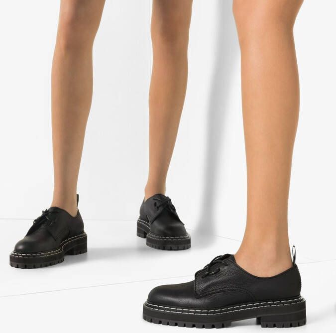Proenza Schouler Oxfords van leer Zwart
