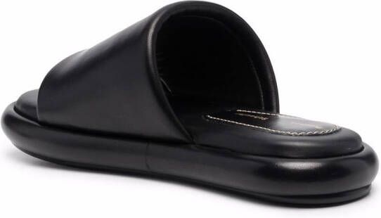 Proenza Schouler Pipe slippers met open neus Zwart