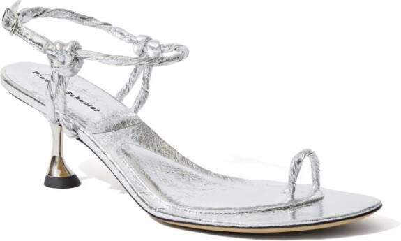 Proenza Schouler Sandalen met teenring Zilver