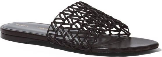 Proenza Schouler Sculpt geweven sandalen Zwart