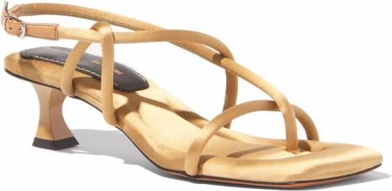 Proenza Schouler Square Strappy sandalen met bandjes Beige