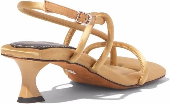 Proenza Schouler Square Strappy sandalen met bandjes Beige