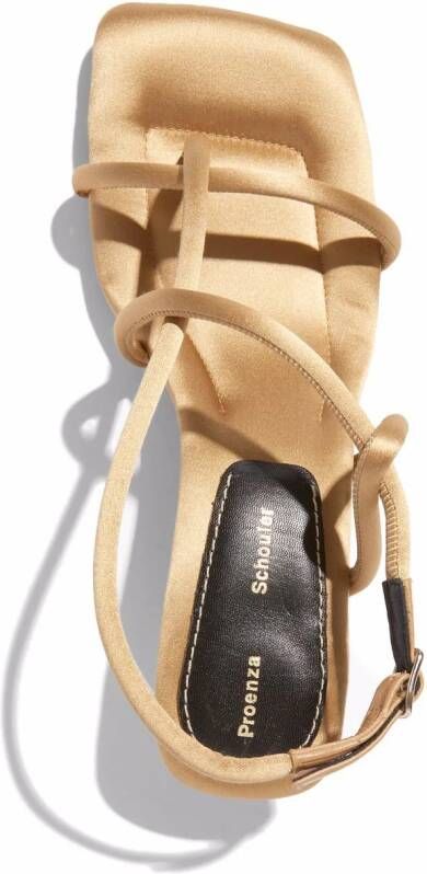 Proenza Schouler Square Strappy sandalen met bandjes Beige