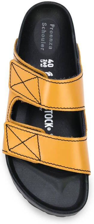 Proenza Schouler x Birkenstock Arizona Narrow slippers Geel