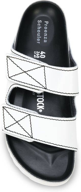 Proenza Schouler x Birkenstock Arizona Narrow slippers Wit