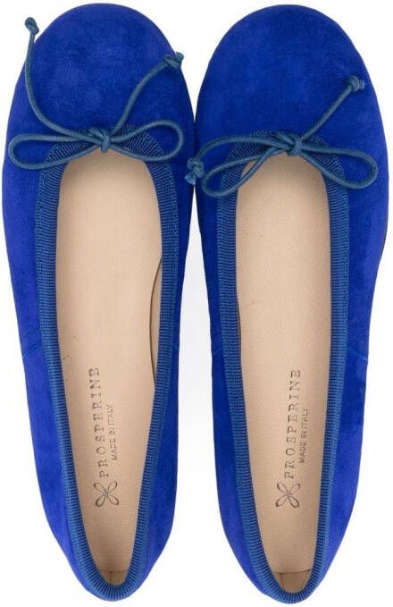 Prosperine Kids Ballerina's met strikdetail Blauw