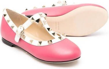 Prosperine Kids Ballerina's met studs Roze