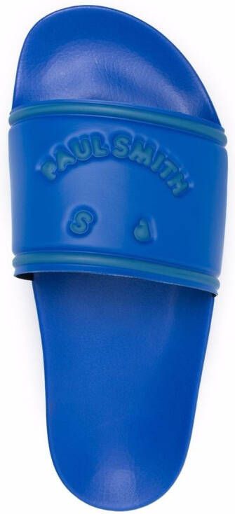PS Paul Smith Slippers met logo-reliëf Blauw