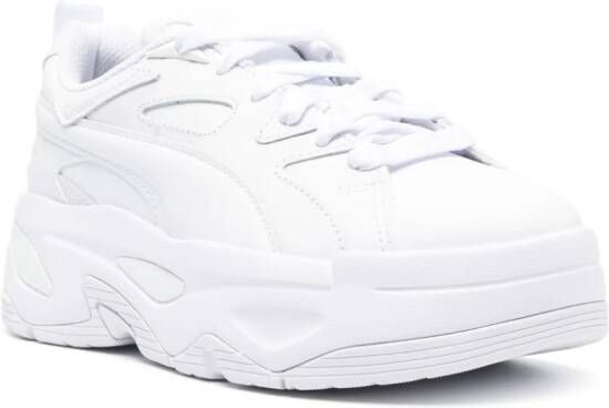 PUMA BLSTR Dresscode leren sneakers Wit