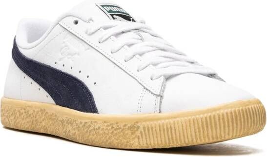 PUMA Clyde Vintage leren sneakers Wit