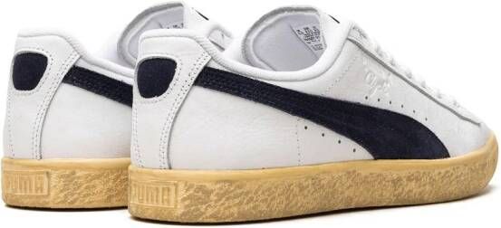 PUMA Clyde Vintage leren sneakers Wit